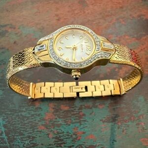 Vintage Analog Elgin Gold-Tone Watch